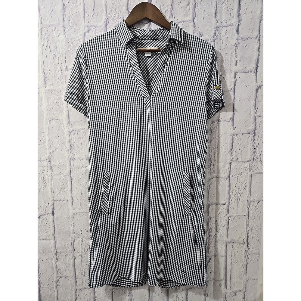 Southern Tide Size SMALL Gingham Performance Dress Nautical Navy